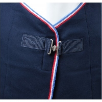 Fleecedeken HORKA, zonder kruissingels, zwart of navy